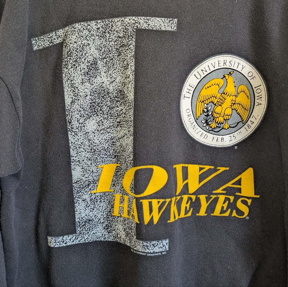 Vintage Iowa Hawkeyes Crewneck Sweatshirt Men's XL NCAA College Caitlin Clark